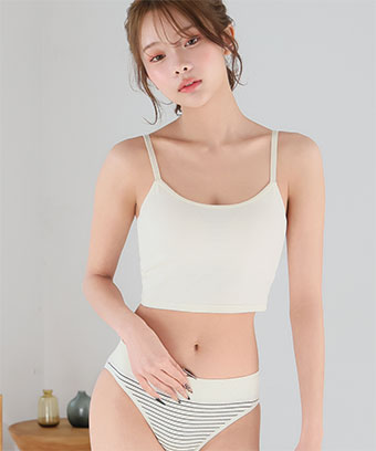 フロントホック ブラトップ ノンワイヤー 超盛ブラ(R) ブラジャー&ハーフバックショーツ