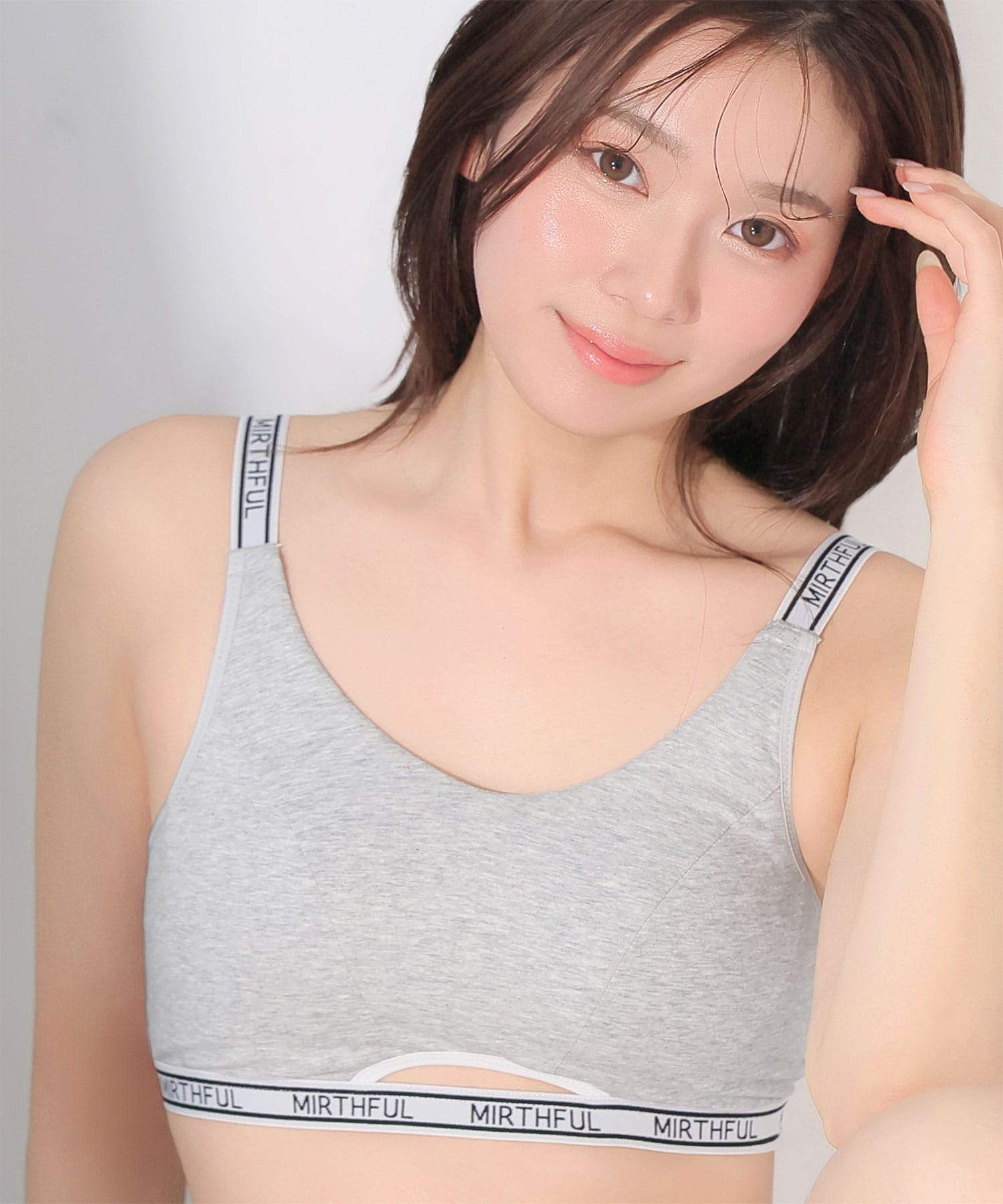 ノヴァベル 綿混 ノンワイヤー ブラジャー&ショーツ