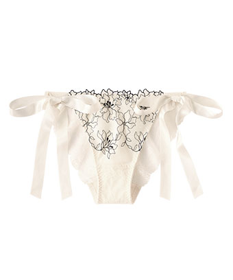 刺繍レースリフト ひも ハーフバックショーツ