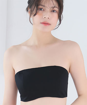 リブ 2WAY 谷間カバー 脇高 単品ブラジャー (FGHカップ)