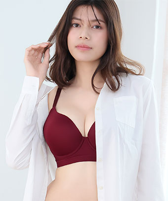 シームレス バーレスク脇高ブラ(R) 単品ブラジャー (FGHカップ)