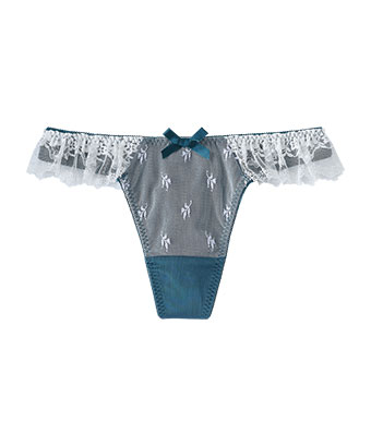 リフト カシュクールレース Tバックショーツ