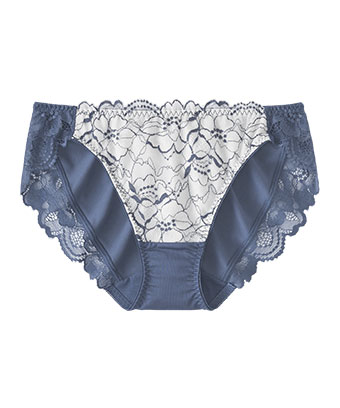 バイカラー レース プレーンショーツ