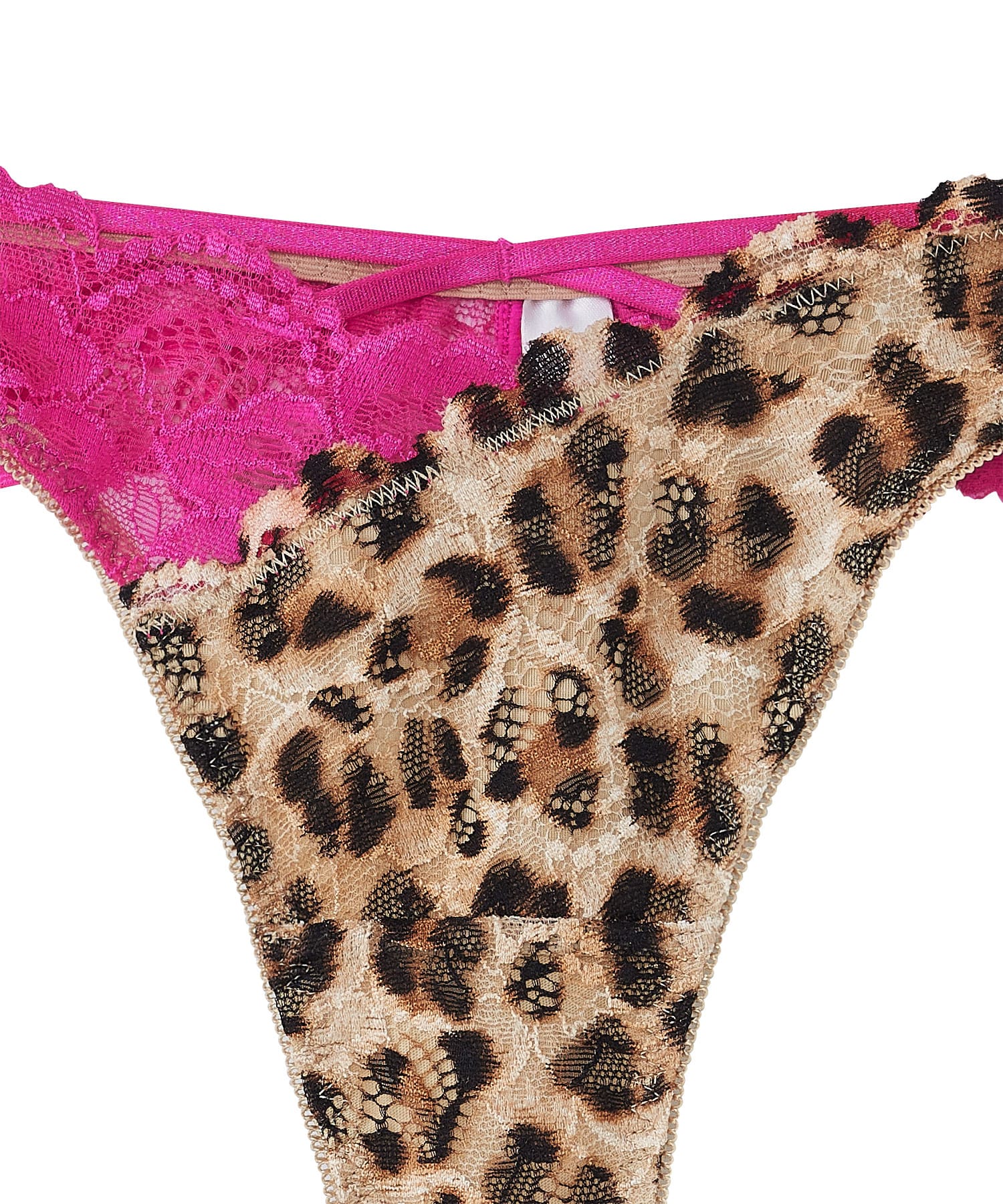 ヒョウ カシュクールレース Tバックショーツ