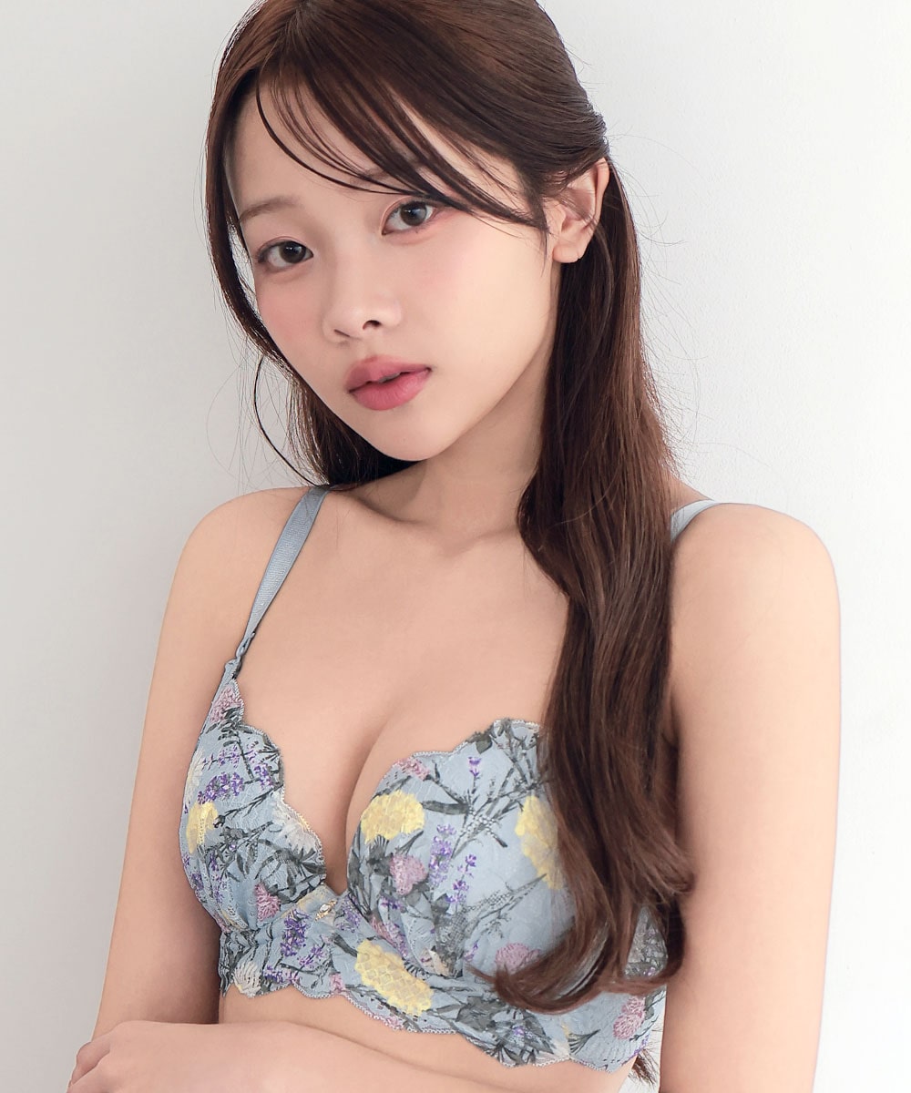 ブロマヴォール aimerfeel楽ブラ® 単品ブラジャー アッシュブルー/SB