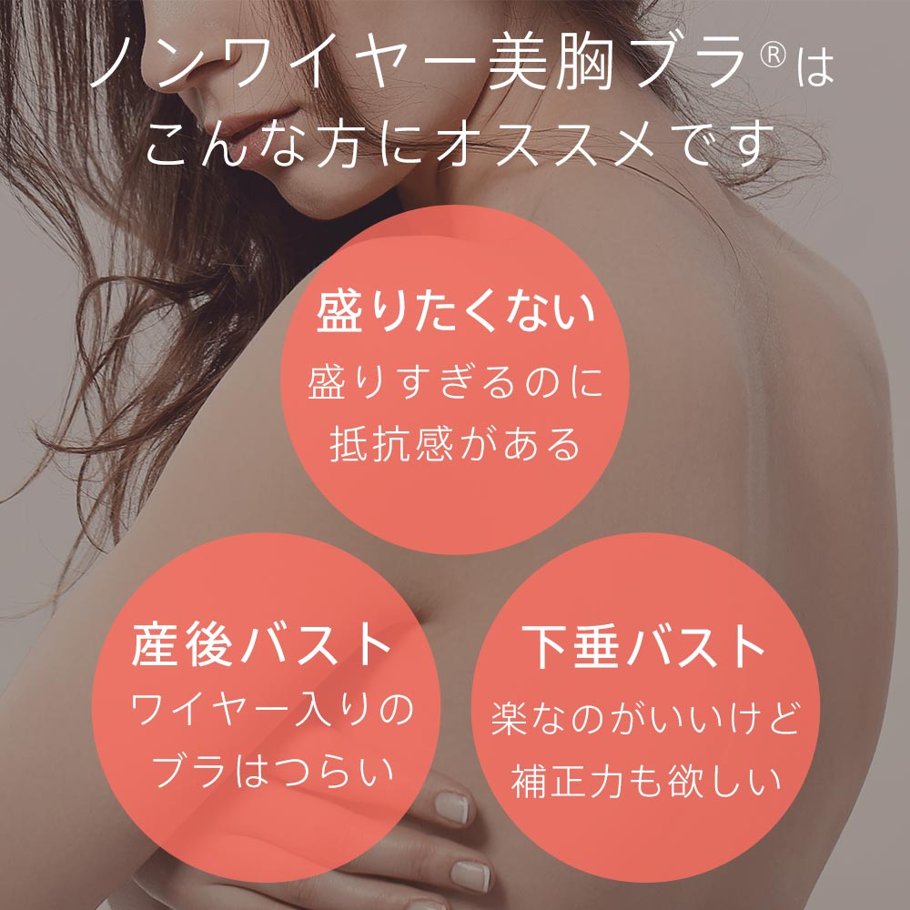 ノンワイヤー 美胸ブラ シームレス 単品ブラジャー- aimerfeel(エメフィール)公式通販サイト