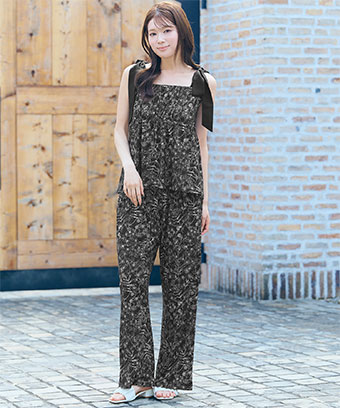 メニーフラワー ロングパンツ 上下セット