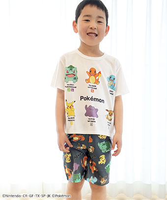 ポケモン プリント キッズ 半袖 上下セット