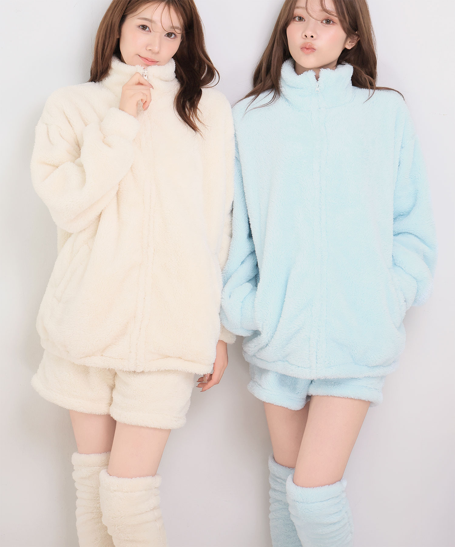 ルームソックス付き フリース ショートパンツ 3点セット
