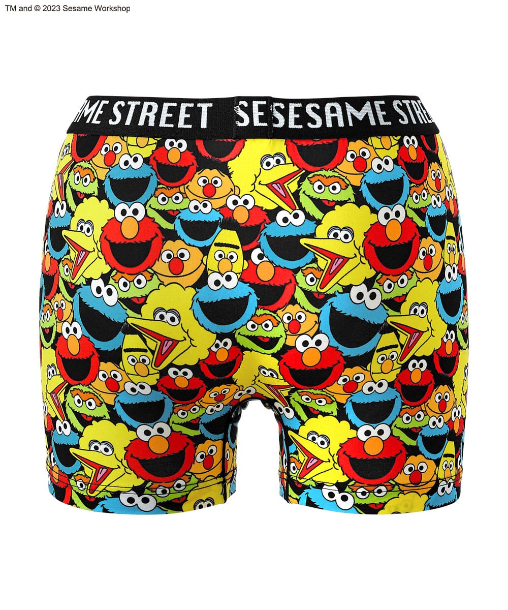 セサミストリート 総柄 メンズ ボクサーショーツ (Sesame Street)