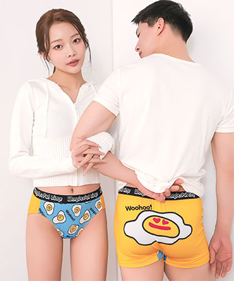 目玉焼き柄 プレーンショーツ