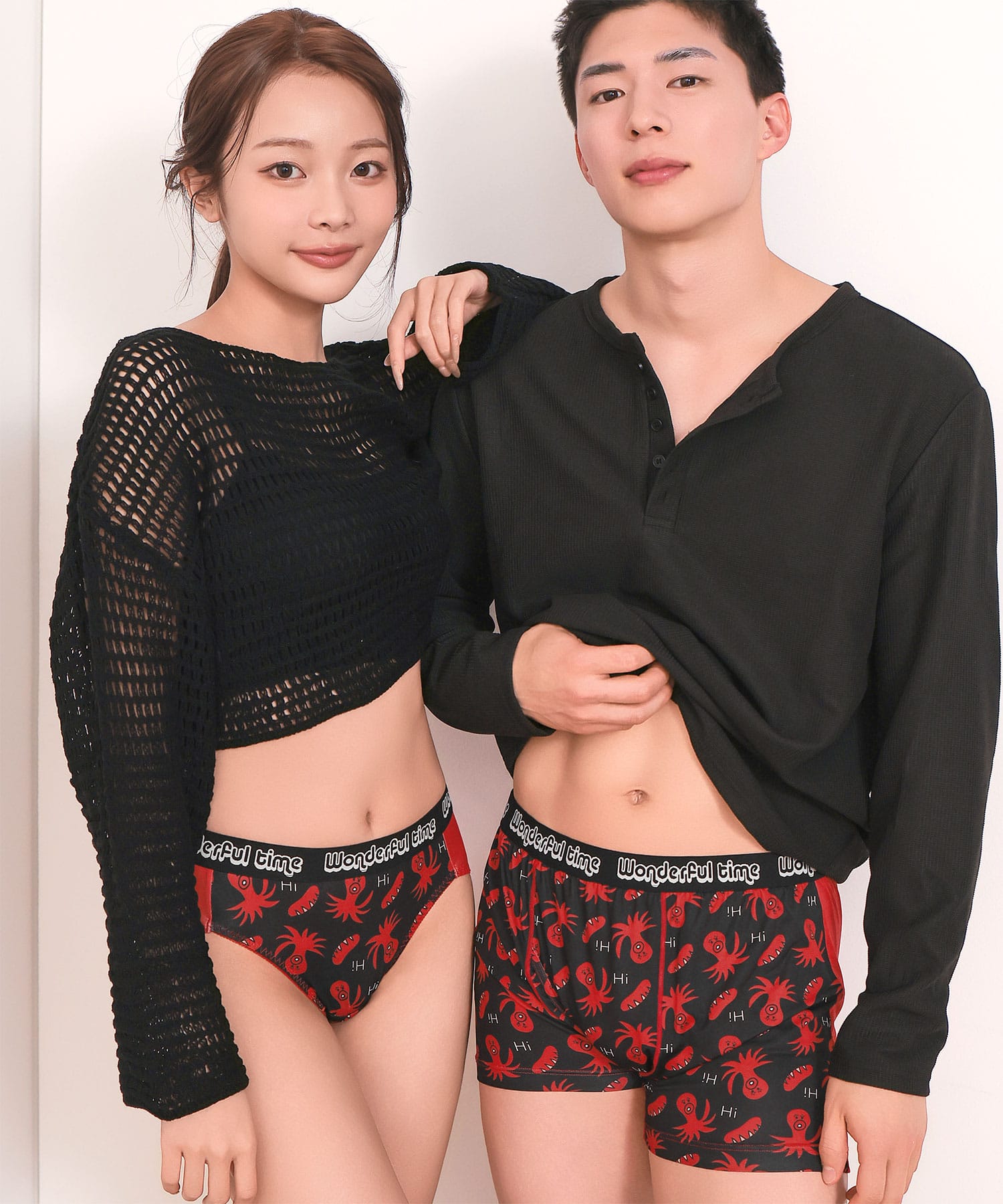 たこさんウインナー柄 プレーンショーツ