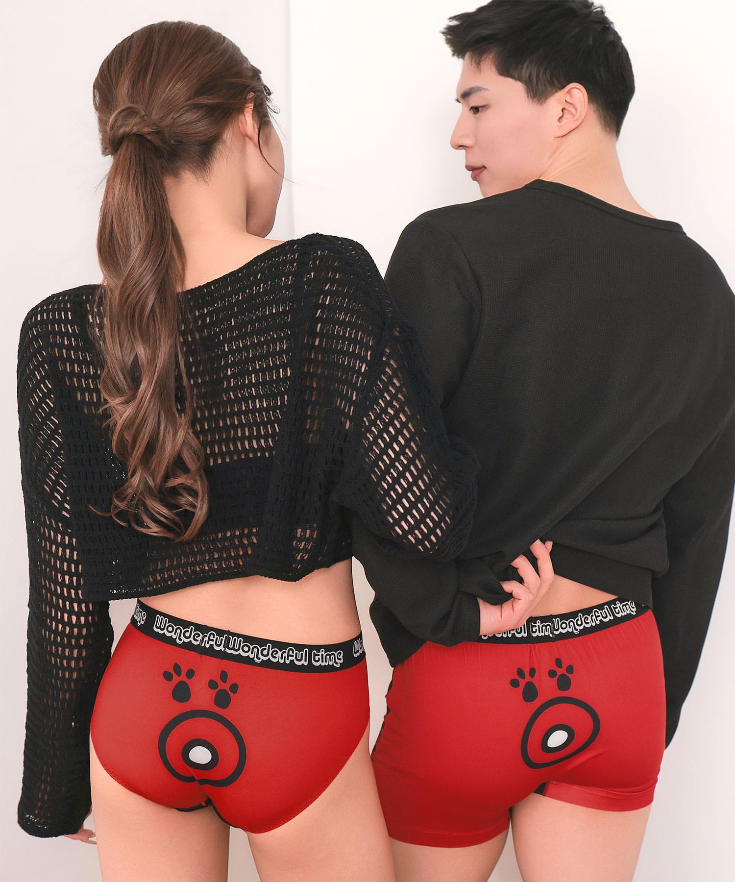 たこさんウインナー柄 プレーンショーツ