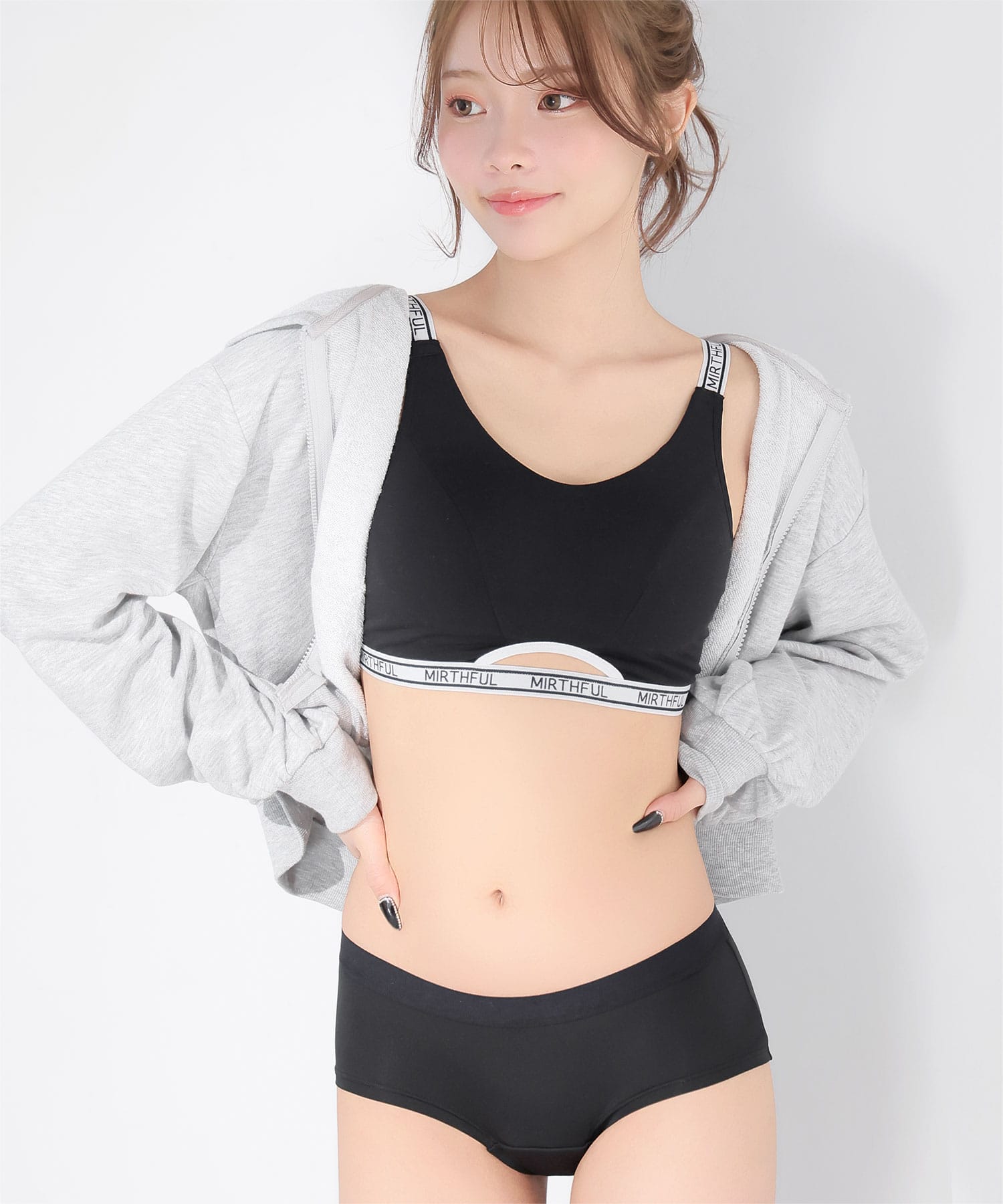 太ゴム シンプル ベーシック ヒップハング サニタリーショーツ