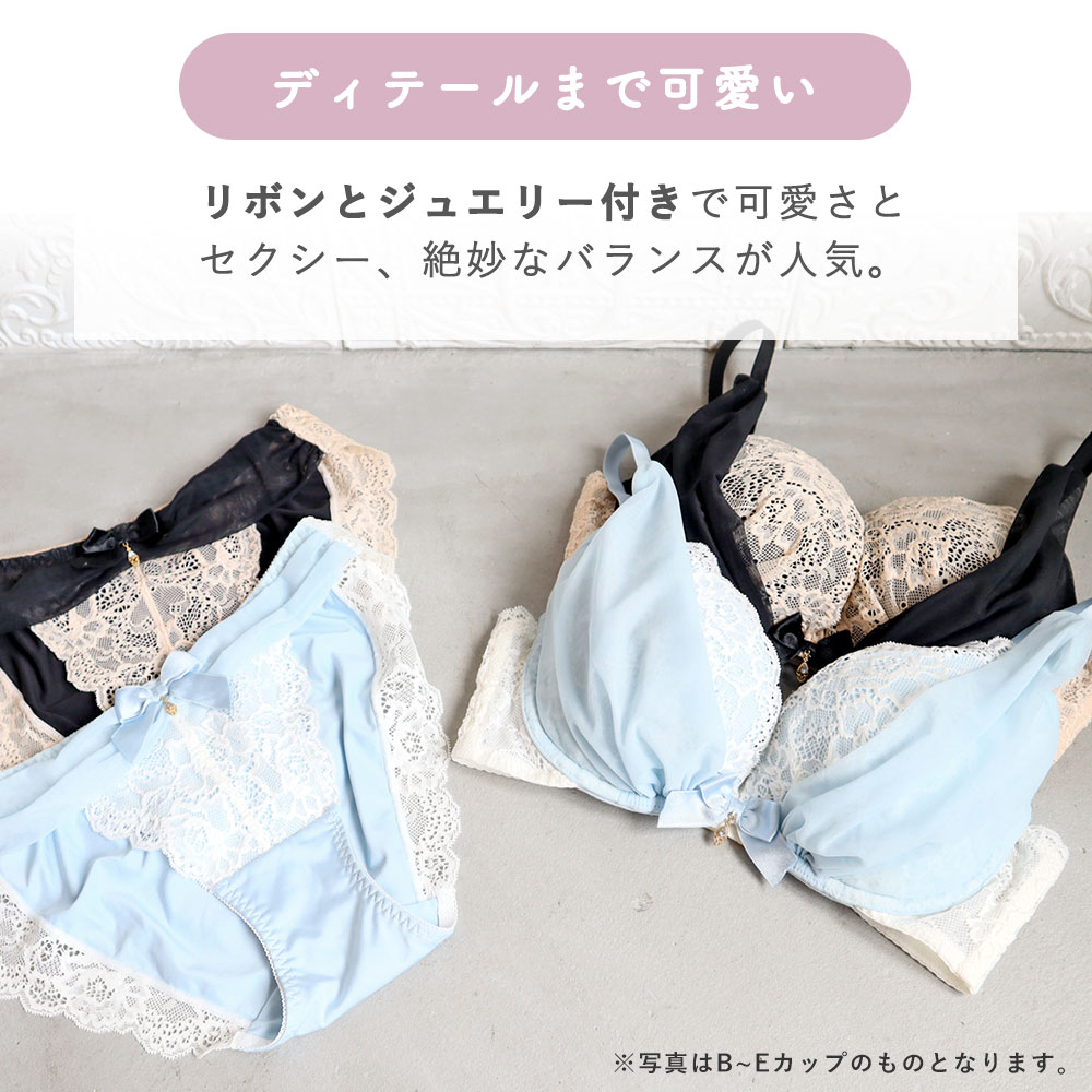 【WEB限定】シアーリュクス(R) ブラジャー&ショーツ (FGHカップ)