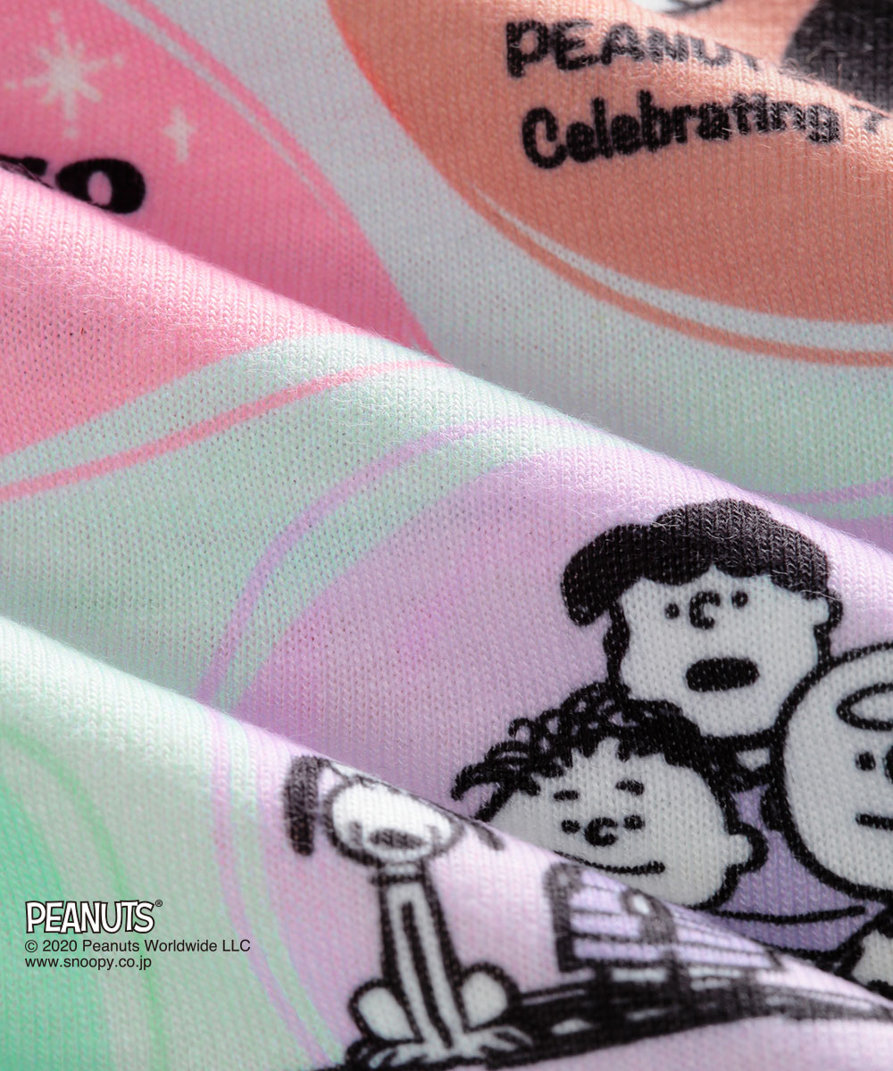 Peanuts70周年記念 レトロスヌーピー Tシャツ 上下セット S ホワイト W ルームウェア Aimerfeel エメフィール 公式通販サイト