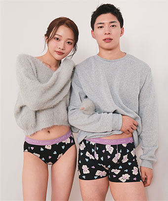 LOVE XOXOプレーンショーツ