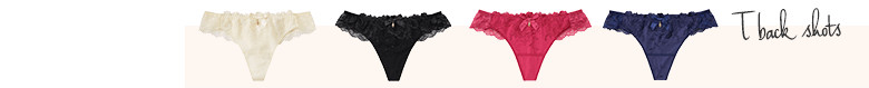 ケリアレース Tバックショーツは、繊細で美しい花柄の刺繍レースが魅力的なTバックショーツ。大人のセクシーさを演出するブラック・オフホワイト・ローズ・ネイビーの４色展開。