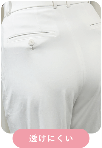 超盛無地 Tバックショーツのヌードベージュカラーの白パンツに透けにくい比較画像