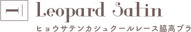 ピックアップアイテム：01 ヒョウサテンカシュクールレース脇高ブラ