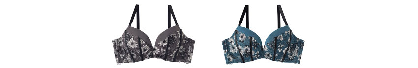 モノトーン フラワーレース 超盛ブラ(R) 単品ブラジャー