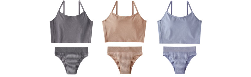  フロントホック ブラトップ ノンワイヤー 超盛ブラ(R) ブラジャー&ハーフバックショーツ