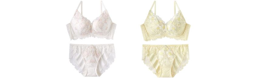 フルリスト カシュクールレース脇高ブラ(R) ブラジャー&ショーツ