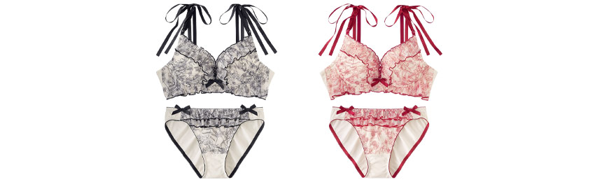  Many Flowers aimerfeel楽ブラ(R) ブラジャー&ショーツ