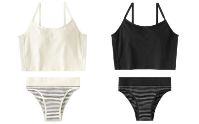 フロントホック ブラトップ ノンワイヤー 超盛ブラ(R) ブラジャー&ハーフバックショーツ