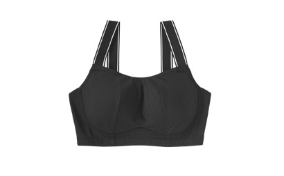 小さく見せる リブ ノンワイヤー 単品ブラジャー (グラマーサイズ)