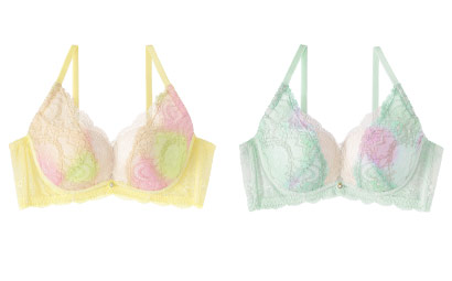 マーメイドグラデ カシュクールレース脇高ブラ(R) 単品ブラジャー