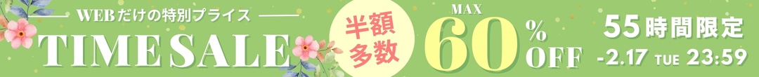 WEB限定 55時間タイムセール(ヘッダー画像)