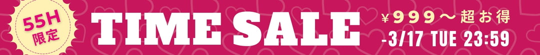 WEB限定 55時間タイムセール(ヘッダー画像)