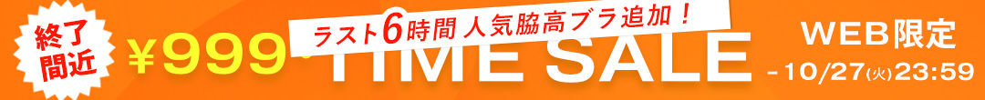 WEB限定！55時間タイムセール ラスト6時間(ヘッダー画像)