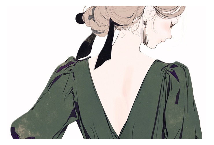 ホルターネックなど背中が開いたデザインのパーティードレスの下に着る下着はこれ！ドレスのデザインに合わせた下着やインナーの選び方・おすすめの商品を紹介します。