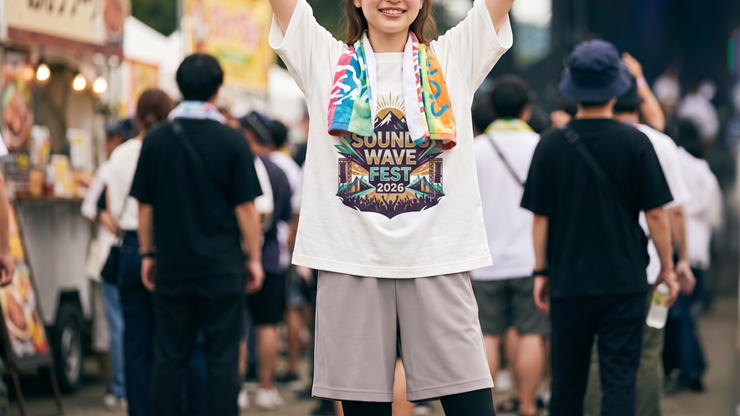 【夏フェス編】推しTシャツを活かす！「ボトムスだけ」の快適フェスコーデ