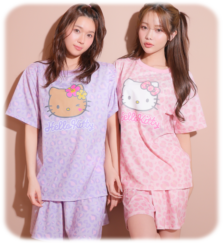 aimerfeelとサンリオキャラクターズ「ハローキティ」とのコラボ商品！親子おそろいで楽しめる夏物ルームウェアです。