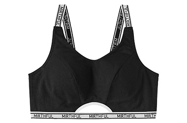 ノヴァベル 綿混 ノンワイヤー 単品ブラジャーのブラック