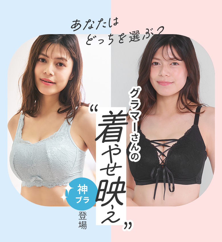 グラマーさんの「着やせ映え」が期待できるエメフィールの神ブラ2選を徹底比較しながらご紹介！あなたはブラジャーは、ワイヤー派？それともノンワイヤー派？どっちを選ぶ？Fカップ、Gカップ、Hカップ、LLなど大きいサイズとカラバリ展開が豊富です。
