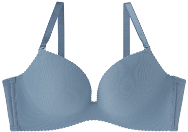 吸水速乾ノンワイヤー超盛ブラ(R) アッシュブルー/SB