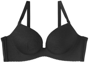 吸水速乾ノンワイヤー超盛ブラ(R) ブラック/BL