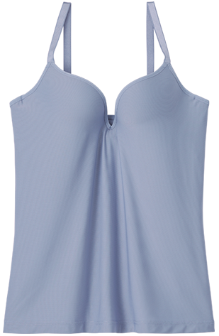 エアリークール リッチバスト ブラトップ (ワイヤー入り) アッシュブルー/SB