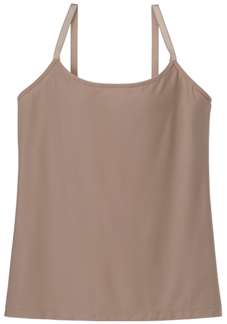 エアリークール 美シルエット ブラトップ (ソフトワイヤー) ココアブラウン/BR