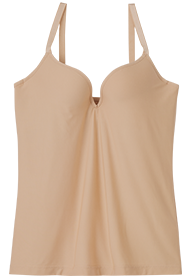 エアリークール リッチバスト ブラトップ (ワイヤー入り)のヌードベージュ