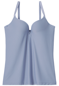 エアリークール リッチバスト ブラトップ (ワイヤー入り)のアッシュブルー
