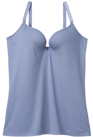 リッチバストキャミソールブラのシルバーグレー