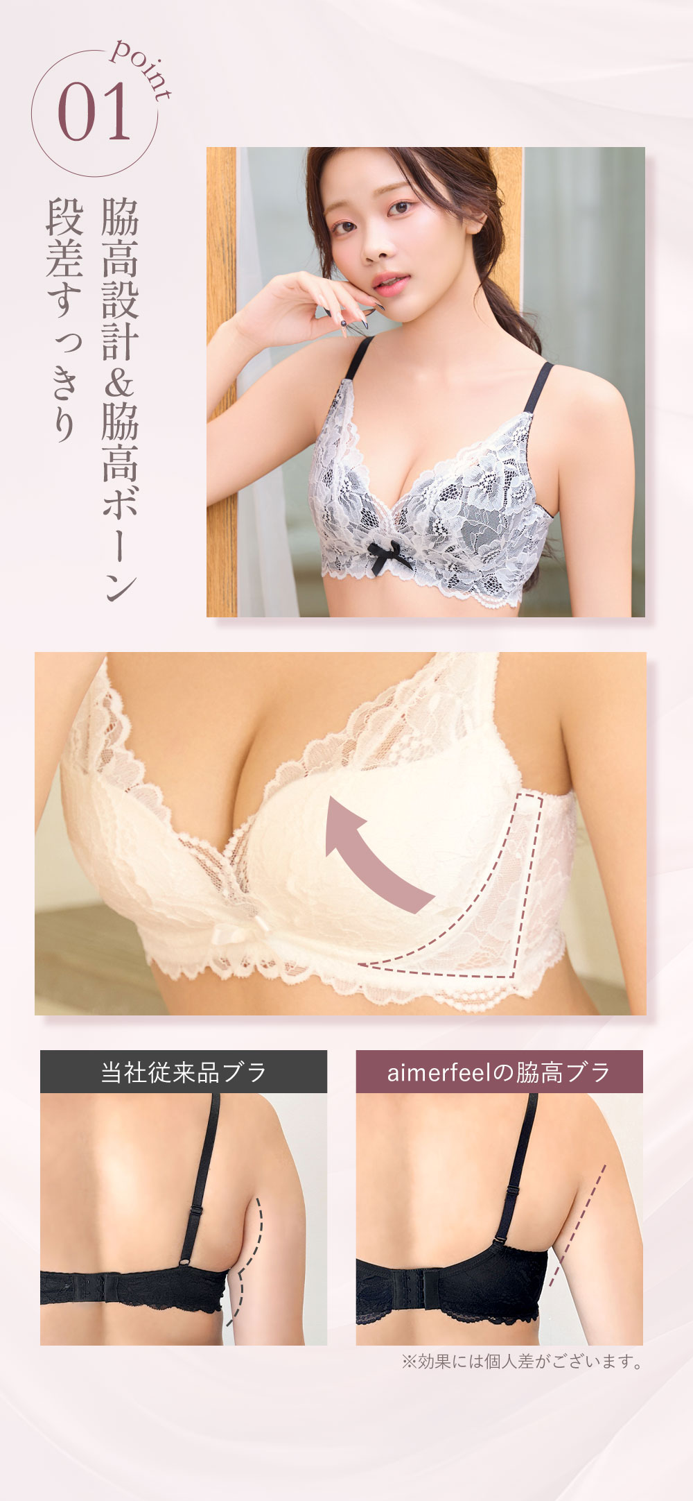 【POINT01】脇高設計＆脇高ボーンで段差すっきり