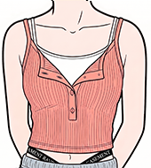 見せたくなるファッション ブラトップ