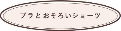 ブラジャーとお揃いで着られるデザインショーツ