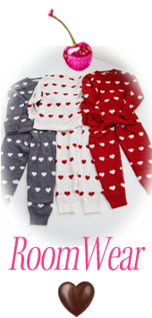 バレンタインにおすすめのお揃いコーディネート(女子の友達同士、恋人と)が楽しめるルームウェア